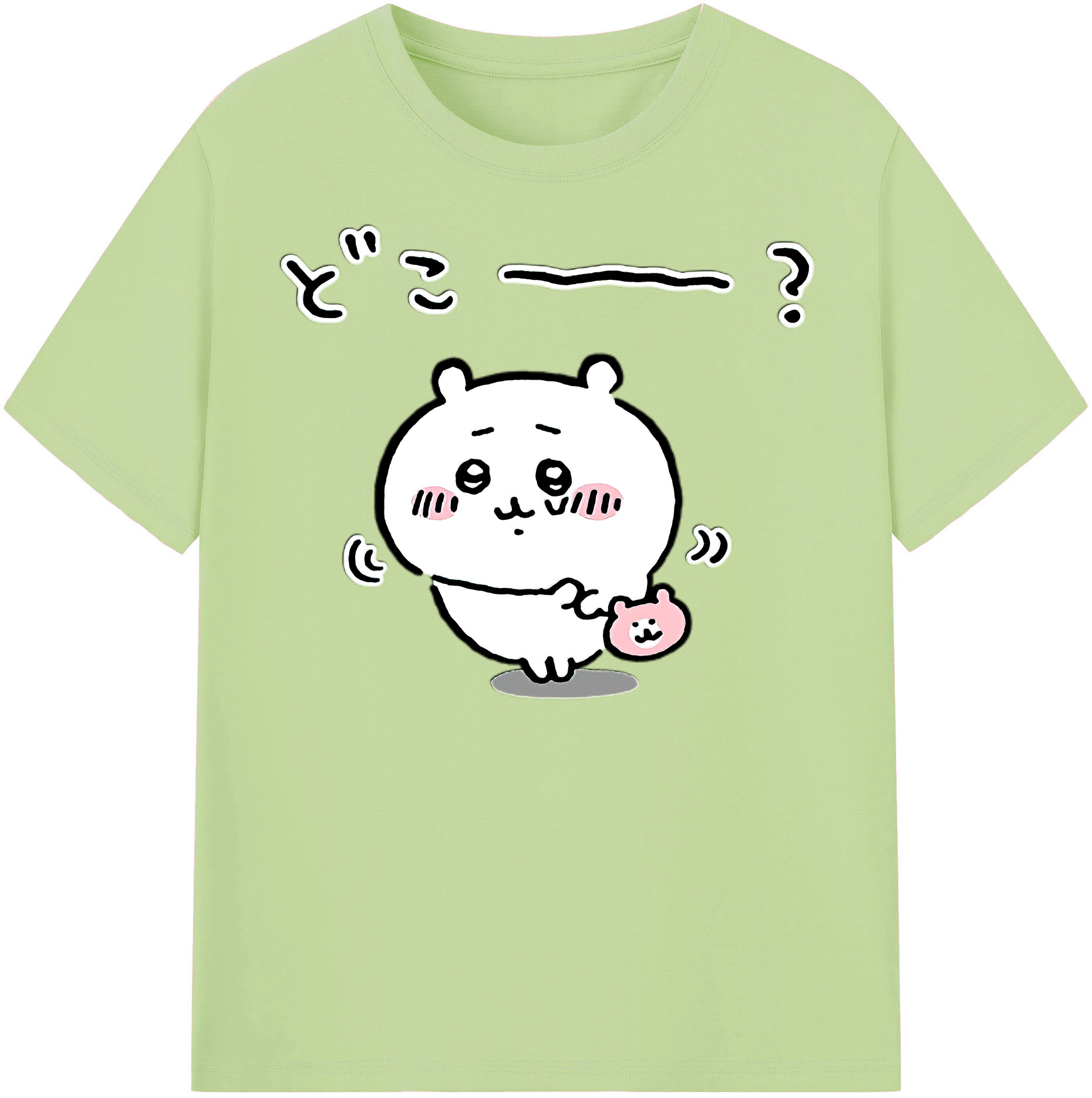 （画像用） ちいかわ ちいかわ Chii-kawa chiikawa 綿100％半袖Tシャツ（フロントプリント）